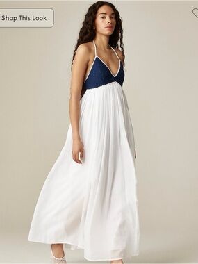 J. Crew NWT crochet mixy dress
